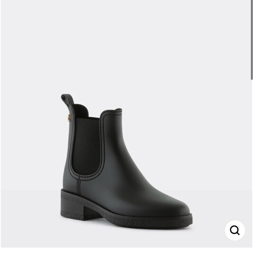 LEMON JELLY matte black rain boots
